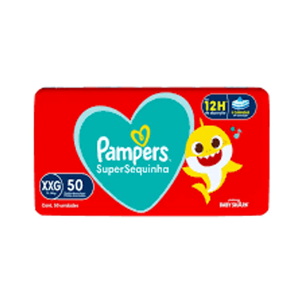 FRALDA PAMPERS SUPERSEQUINHA XXG C 50 FRALDA PAMPERS SUPERSEQUINHA XXG C 50
